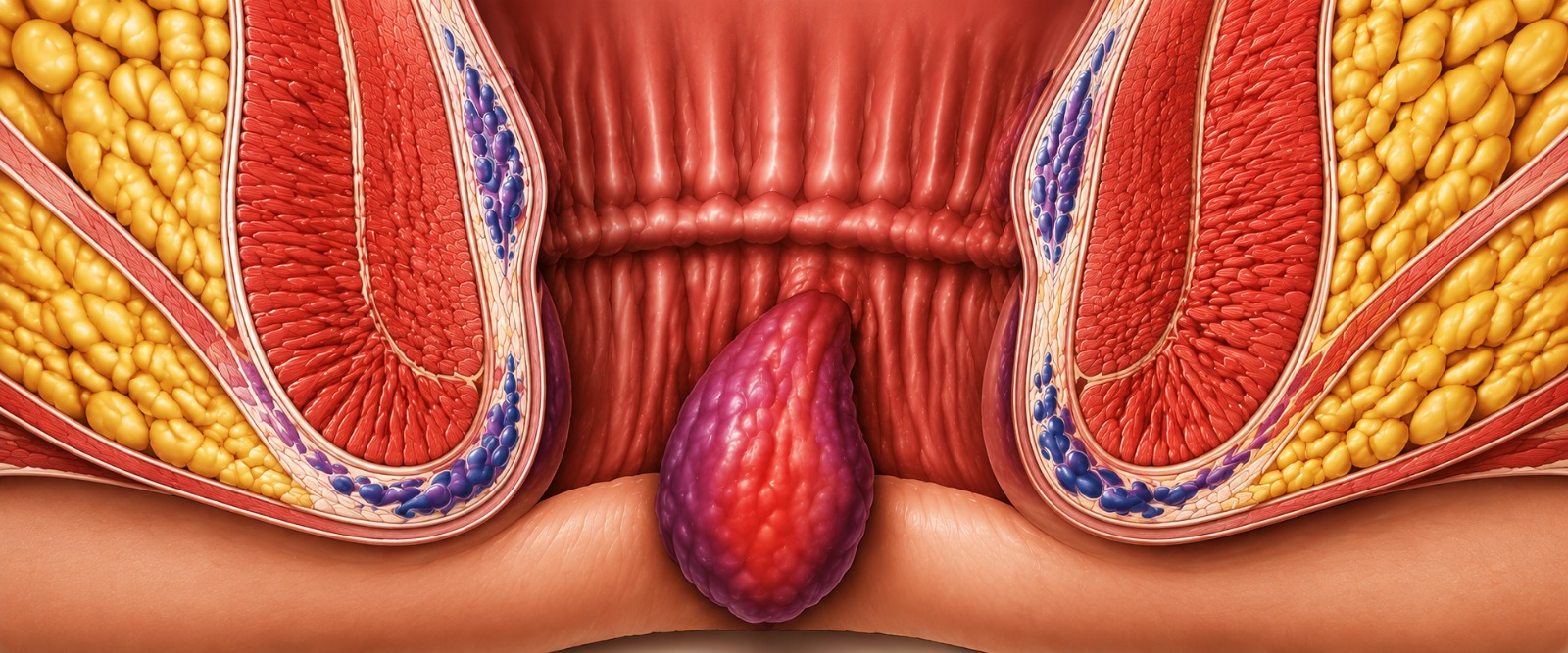 A lump that comes and goes with straining, a sign of piles