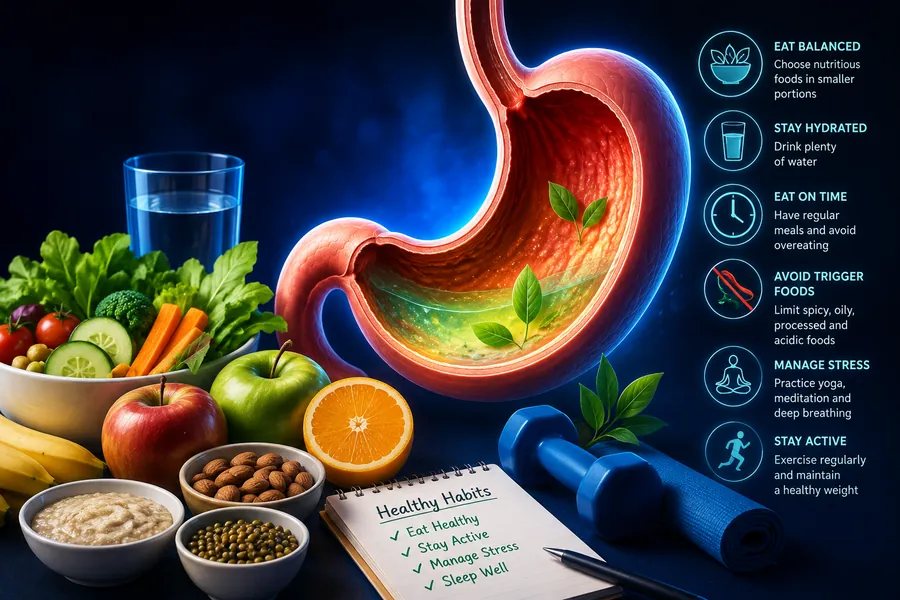 Diet and lifestyle correction for gastritis healing