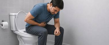 Hard stool causing pain that lingers after passing a motion