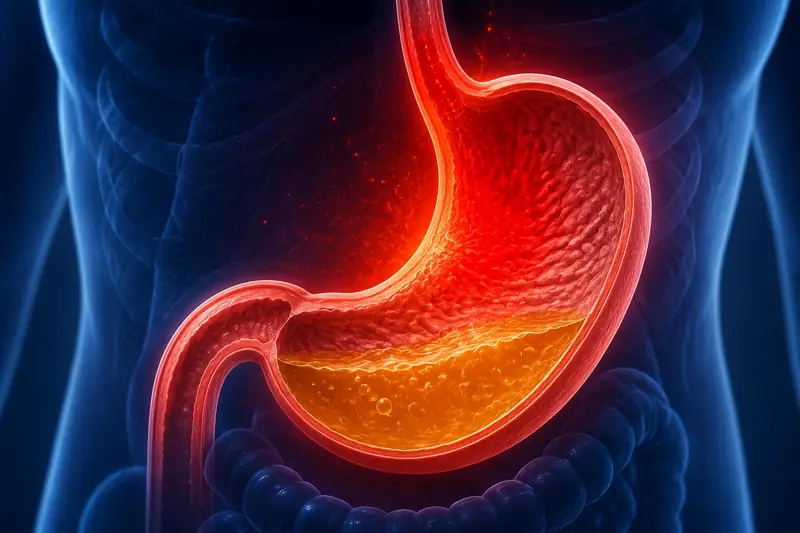 Persistent acidity and reflux symptom of gastritis