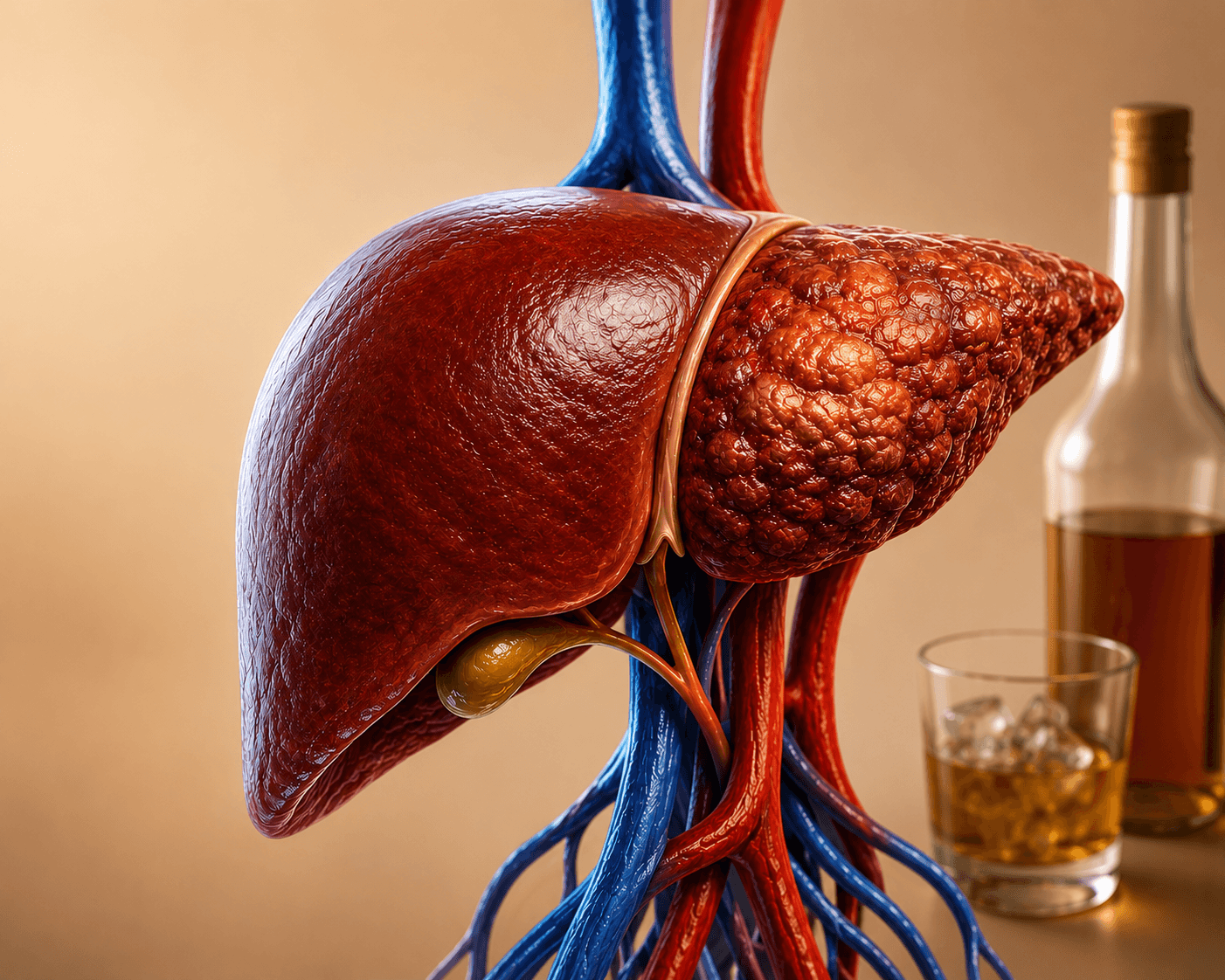 Constant tiredness, an early symptom of alcoholic liver disease