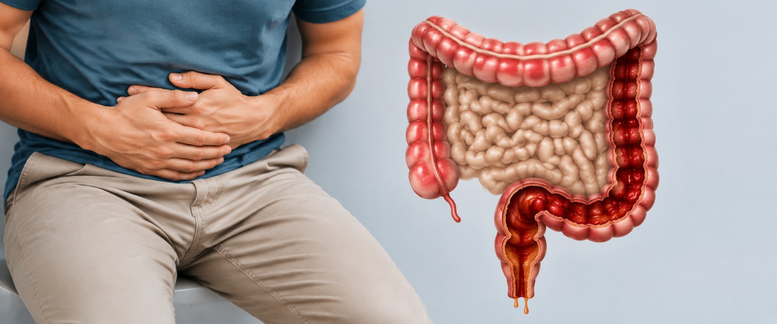 Blood or mucus noticed in the stool