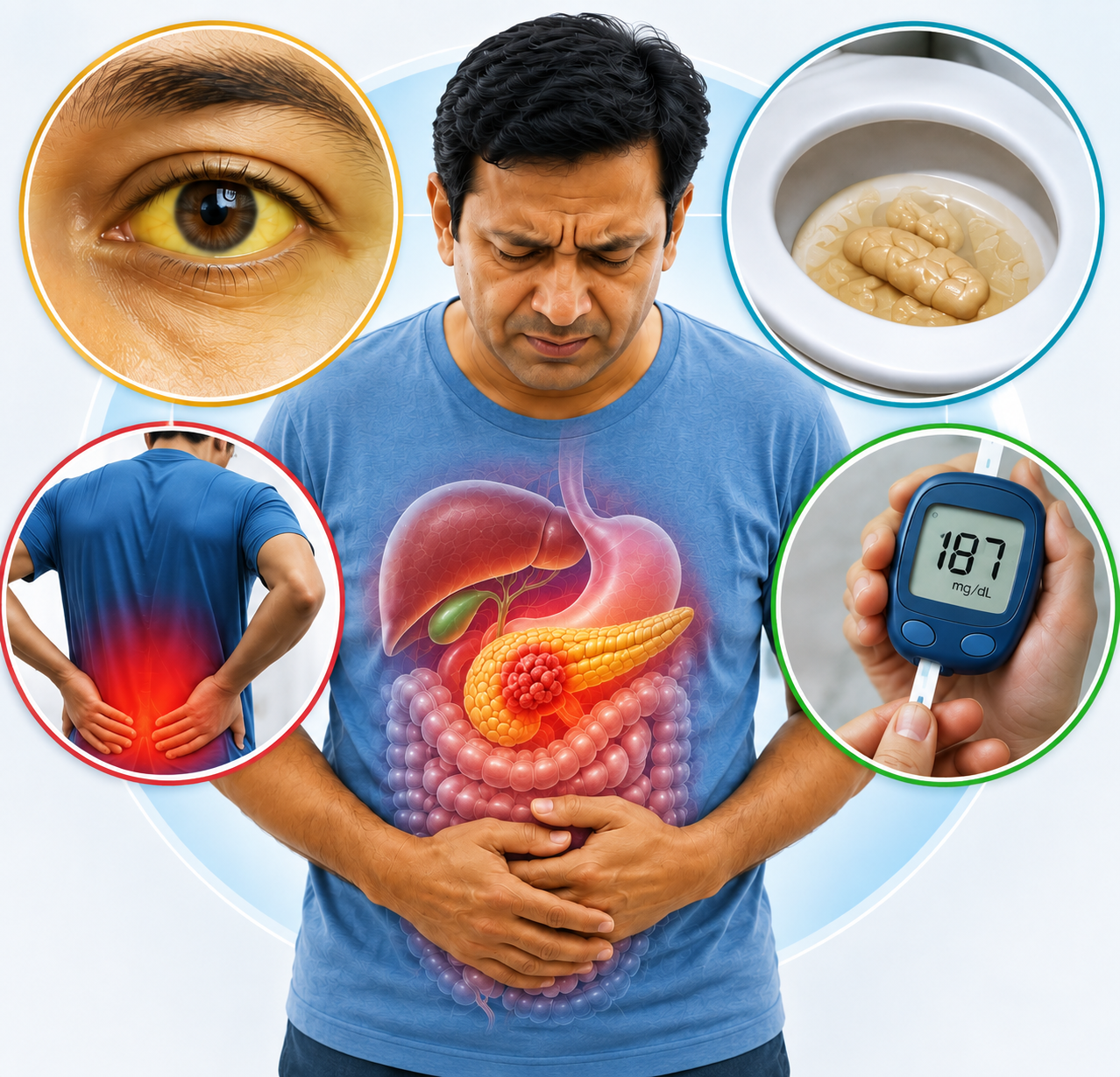 Yellowing of the eyes or skin, an early sign of pancreatic cancer