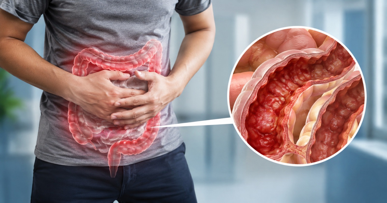 Crohn's disease and colitis causing weight loss