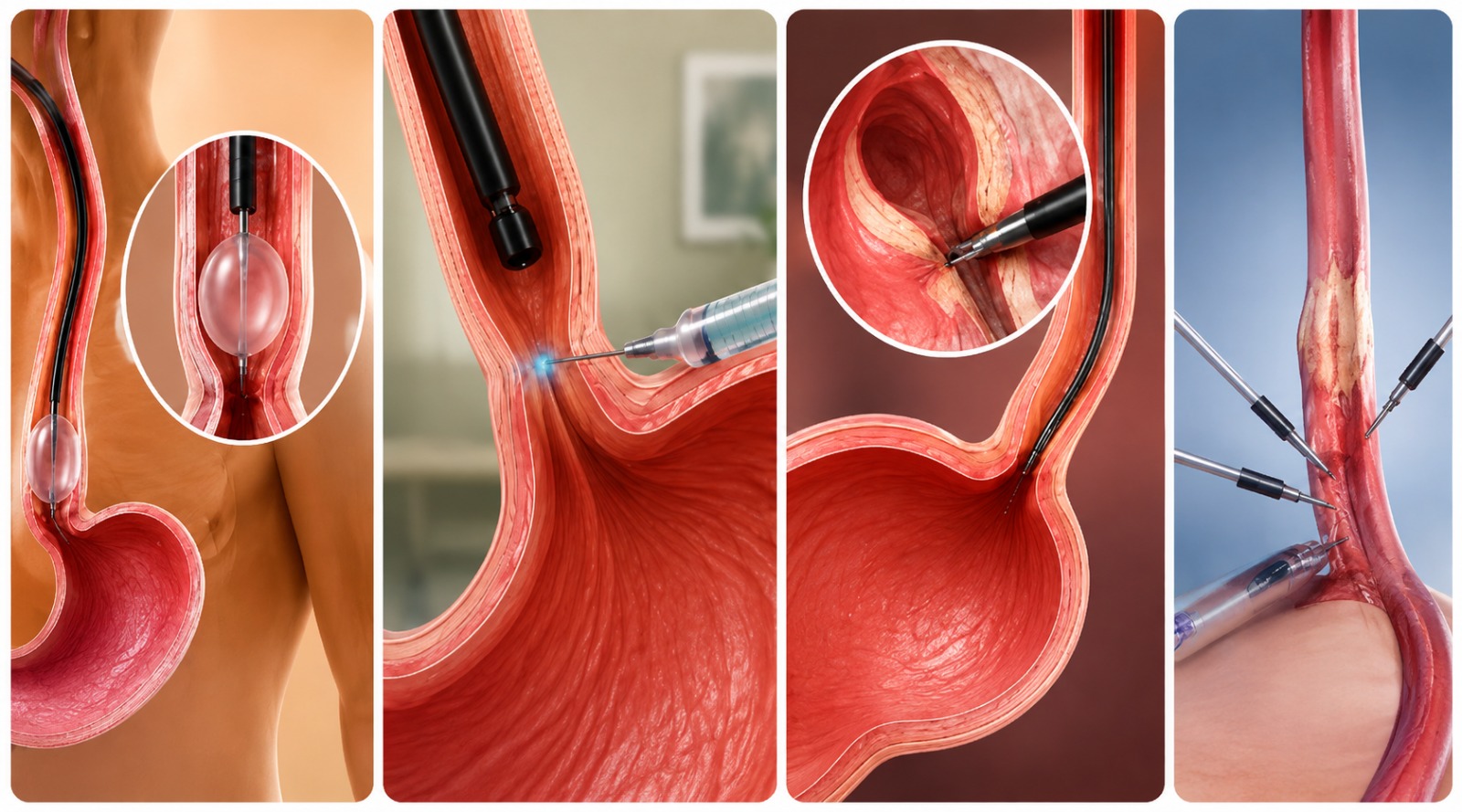 Achalasia treatment relaxing the food pipe valve