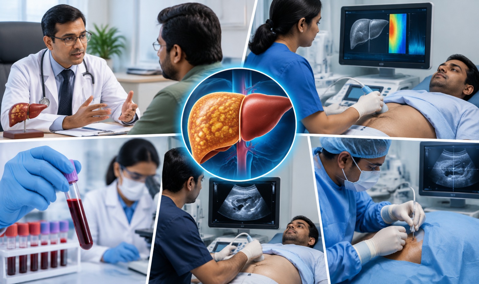 Reading CAP and kPa values from a FibroScan for fatty liver diagnosis in KPHB
