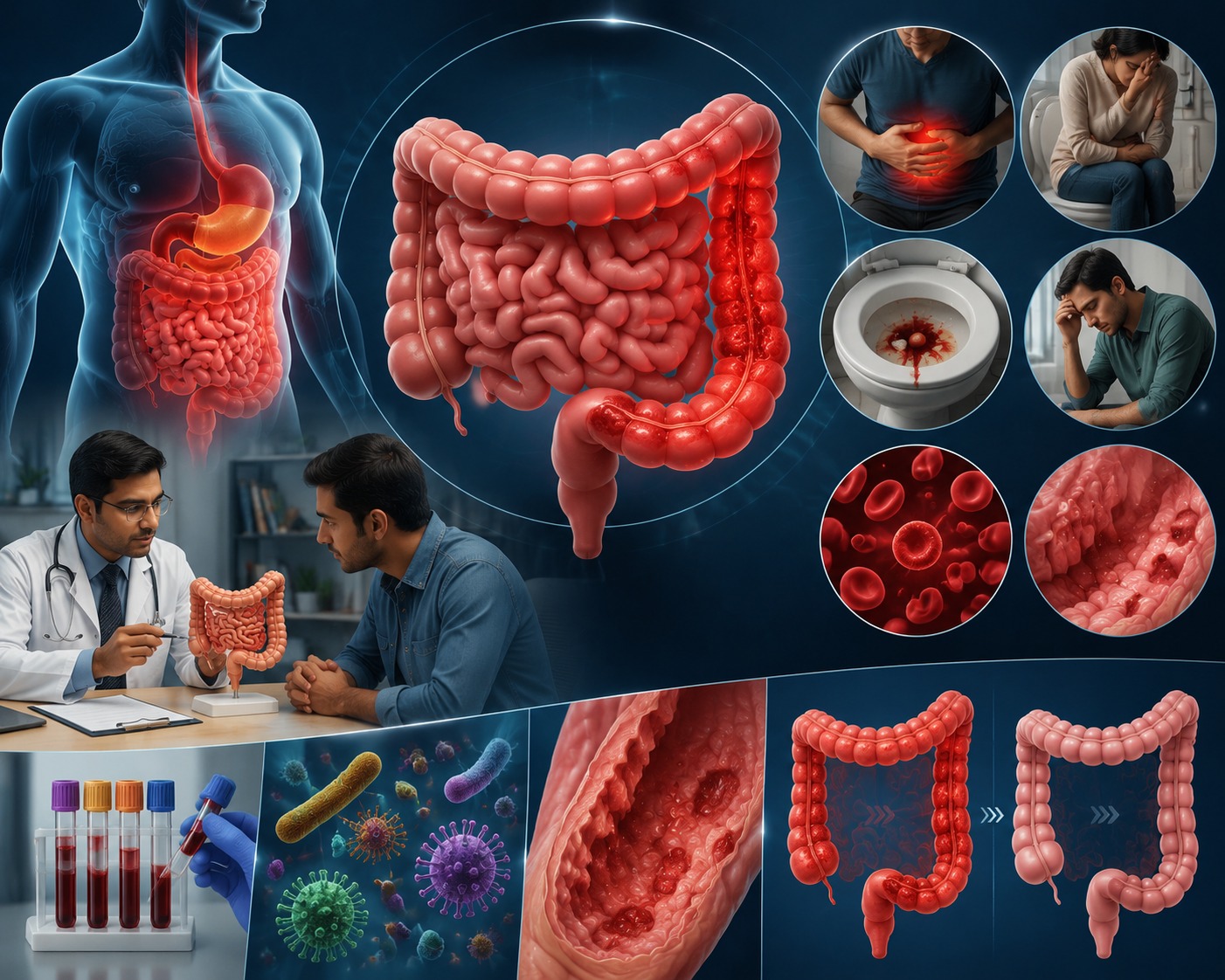 Small and large bowel disorders causing intestinal disease