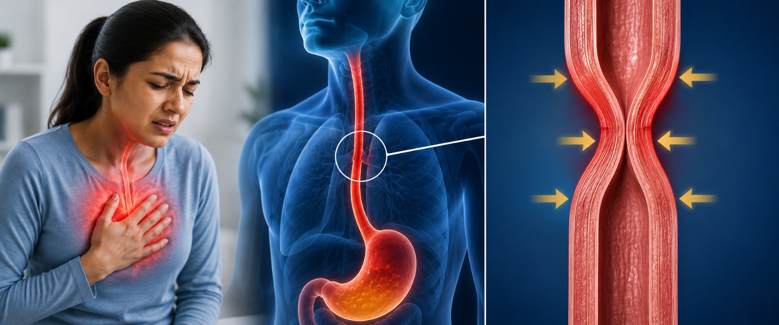Oesophageal spasm causing swallowing difficulty