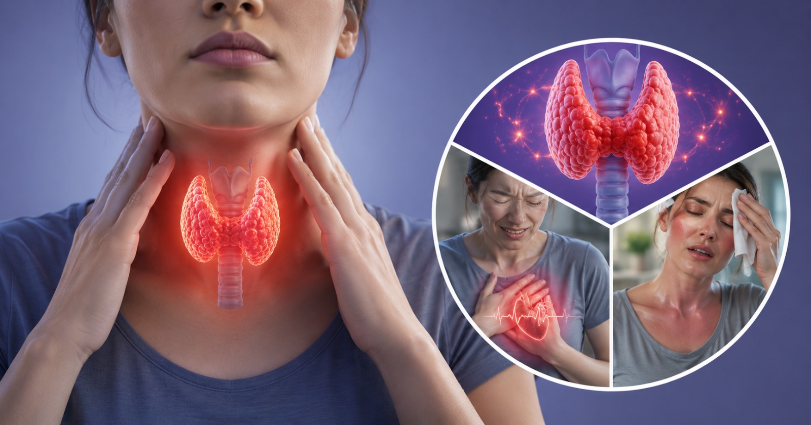 An overactive thyroid speeding up metabolism