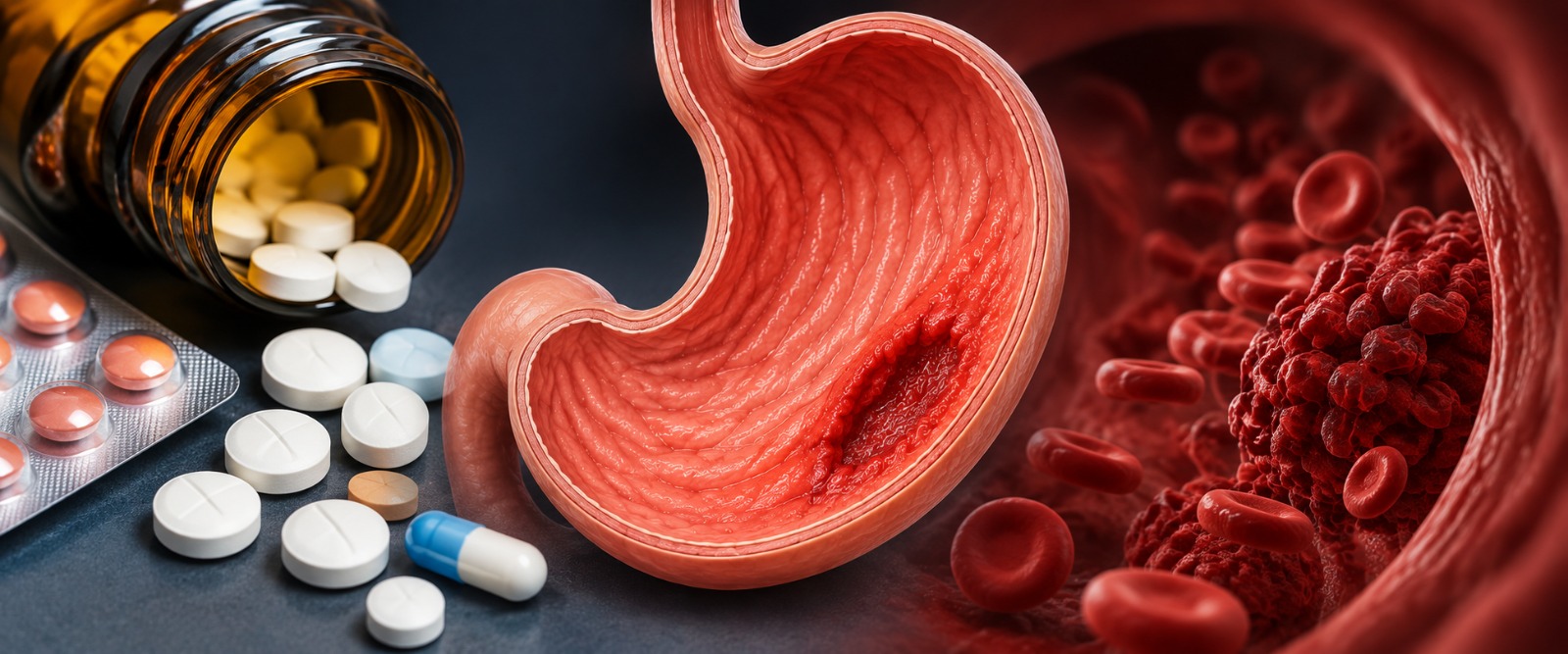 Painkillers and blood thinners raising bleeding risk