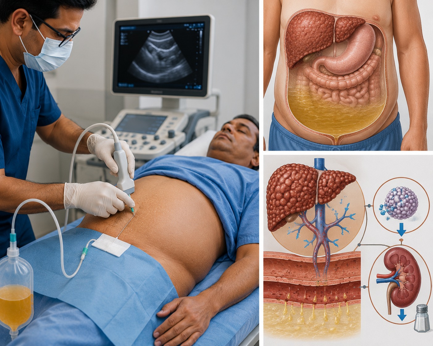 Ascitic fluid paracentesis at Gokul Gastro & Liver Care, KPHB, Kukatpally
