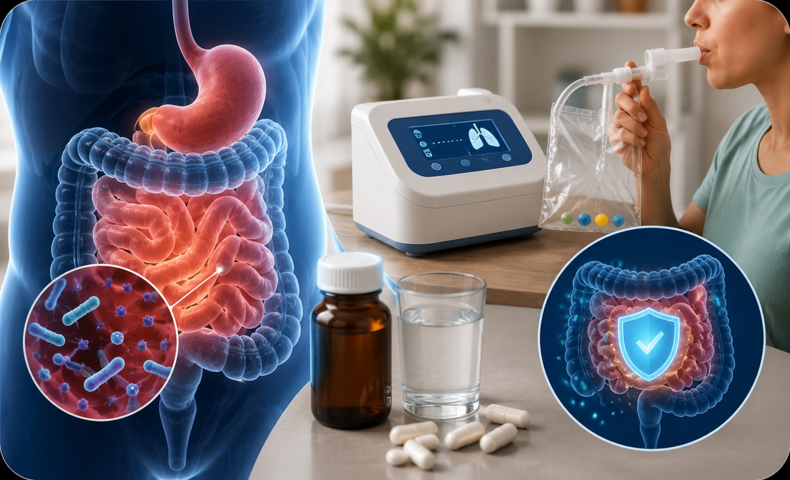 Treating bacterial overgrowth in the small intestine